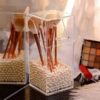Acrylic Pearl Brush holder