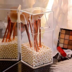 Acrylic Pearl Brush holder
