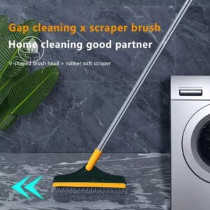 2 In 1 Floor Scrub Brush with Window Squeegee 120 Degrees Rotatable Long Handle (1199+200 Delivery Charges)