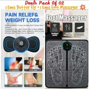 Combo Deal (1 Ems Foot Massager + 1 Ems Neck Massager) (Free Delivery)