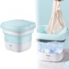Mini Washing Machine Foldable Bucket Type Laundry Clothes Washer Cleaner Travel